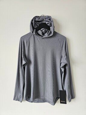NWT LULULEMON SOGY Solar Gray Grey License To Train LS Hoodie Shirt Men's Medium